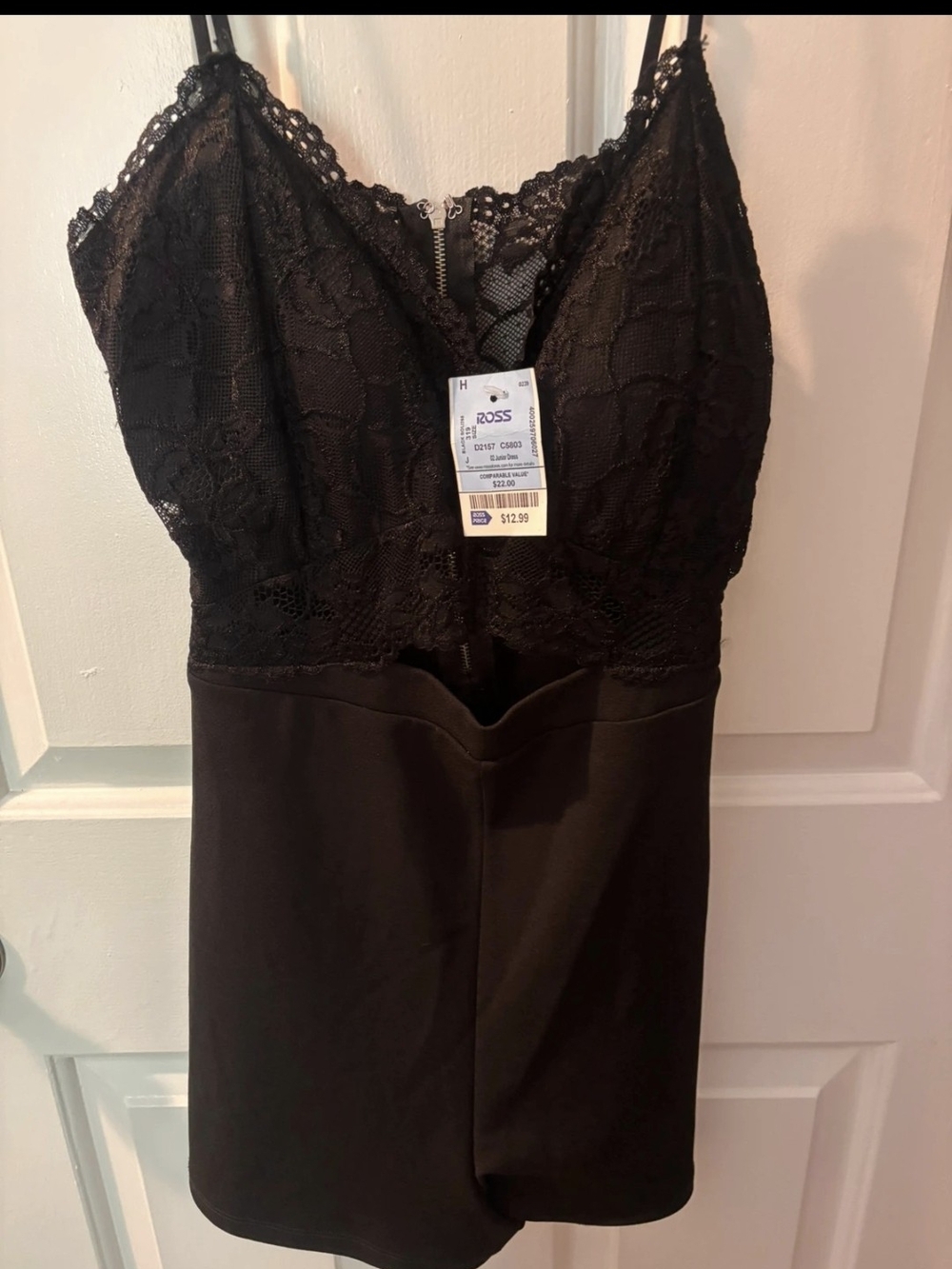 Women’s Black Lace Romper